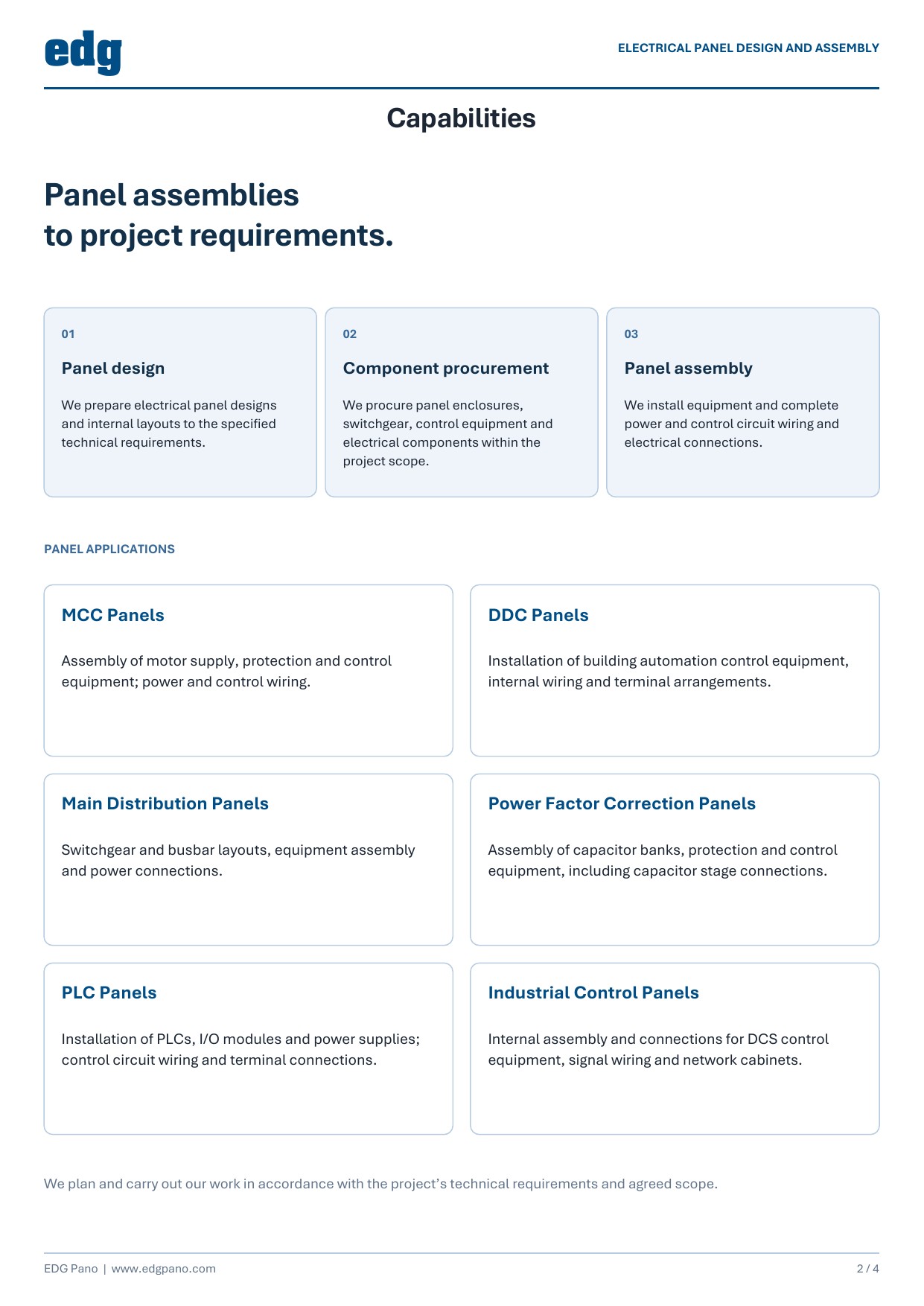 EDG Company Profile PDF, page 2